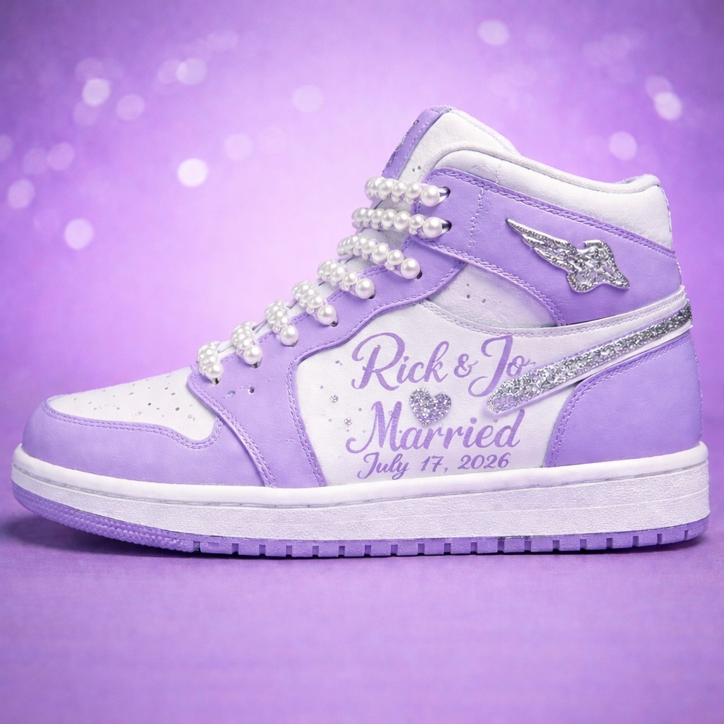 Rick and Jo Married custom shoe
